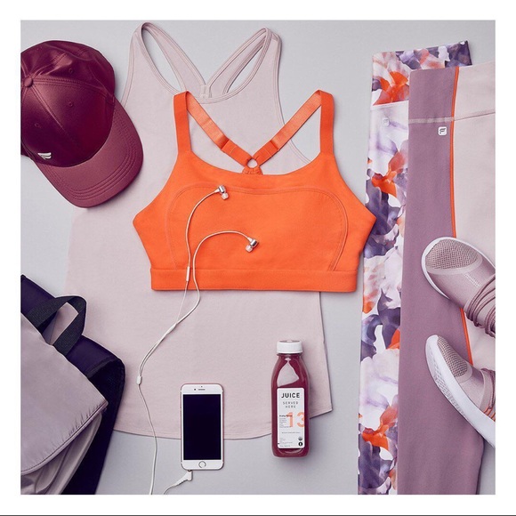 Orange and Purple Fabletics Leggings - Picture 4 of 5